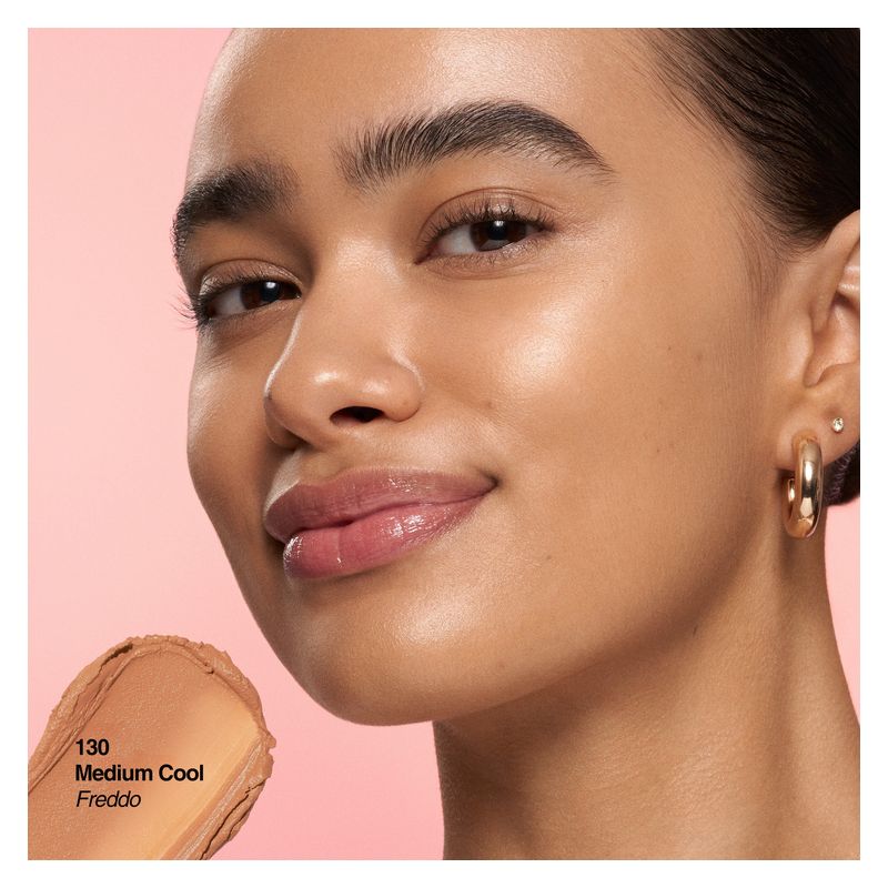 Revlon Tinted Glimmer Moisturizer Stick, Fondotinta Idratante Illuminante, Colore 130 Medium Cool, Coprenza Modulabile, Finish Radioso, Lunga Tenuta