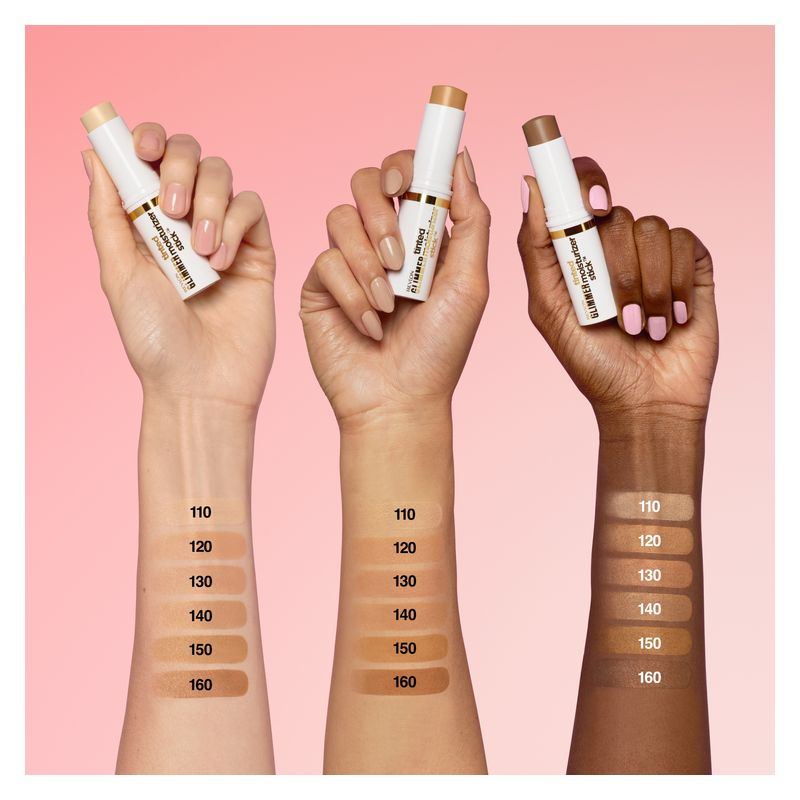 Revlon Tinted Glimmer Moisturizer Stick, Fondotinta Idratante Illuminante, Colore 130 Medium Cool, Coprenza Modulabile, Finish Radioso, Lunga Tenuta