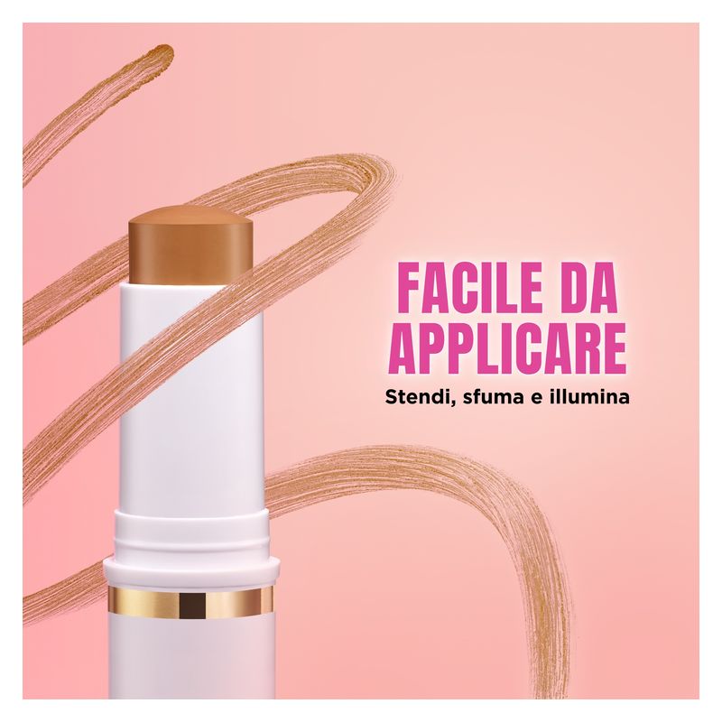 Revlon Tinted Glimmer Moisturizer Stick, Fondotinta Idratante Illuminante, Colore 130 Medium Cool, Coprenza Modulabile, Finish Radioso, Lunga Tenuta