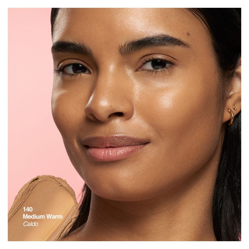 Revlon Tinted Glimmer Moisturizer Stick, Fondotinta Idratante 140 Medium Warm, 8.9 g, BB Cream per Viso con Finish Luminoso e Coprenza Modulabile