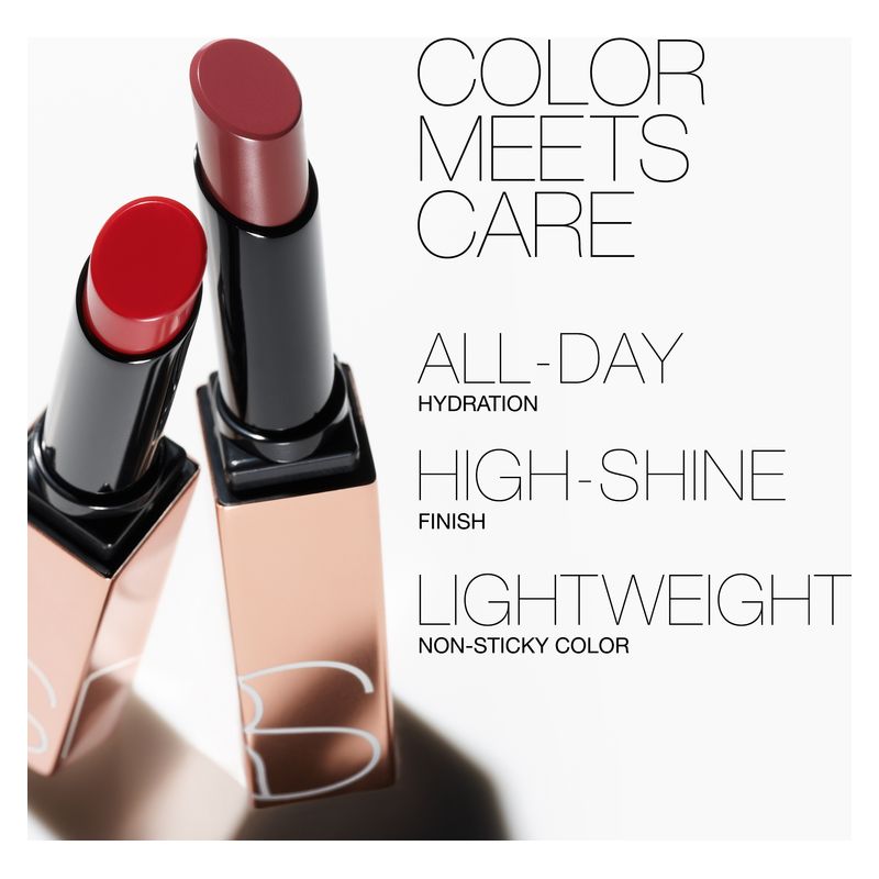 NARS Afterglow Sensual Shine Lipstick, Rossetto Idratante Luminoso, Colore 212 First Move, 1.6 g, Lunga Tenuta, Effetto Volumizzante e Finish Brillante