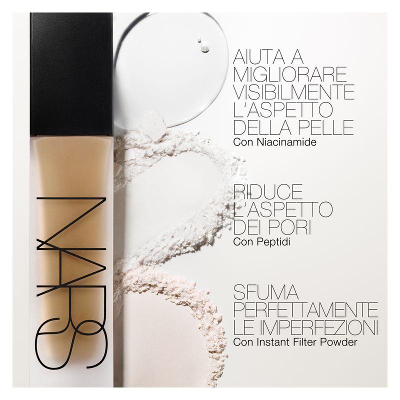 NARS Natural Matte Longwear Foundation, Fondotinta Fluido Lunga Tenuta, MD5.5 Alexandria, 30 ml, Effetto Opacizzante e Perfezionatore Pori