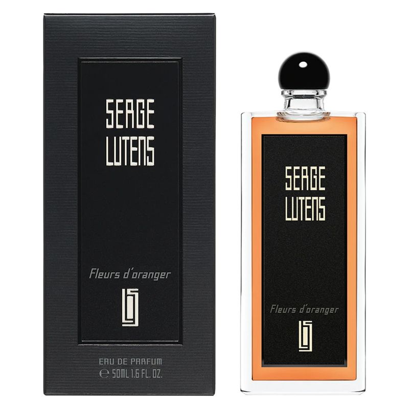 Serge Lutens Fleurs d'oranger, Eau de Parfum Unisex, 50 ml Spray, Profumo Floreale Intenso con Gelsomino e Tuberosa, Collezione Noire
