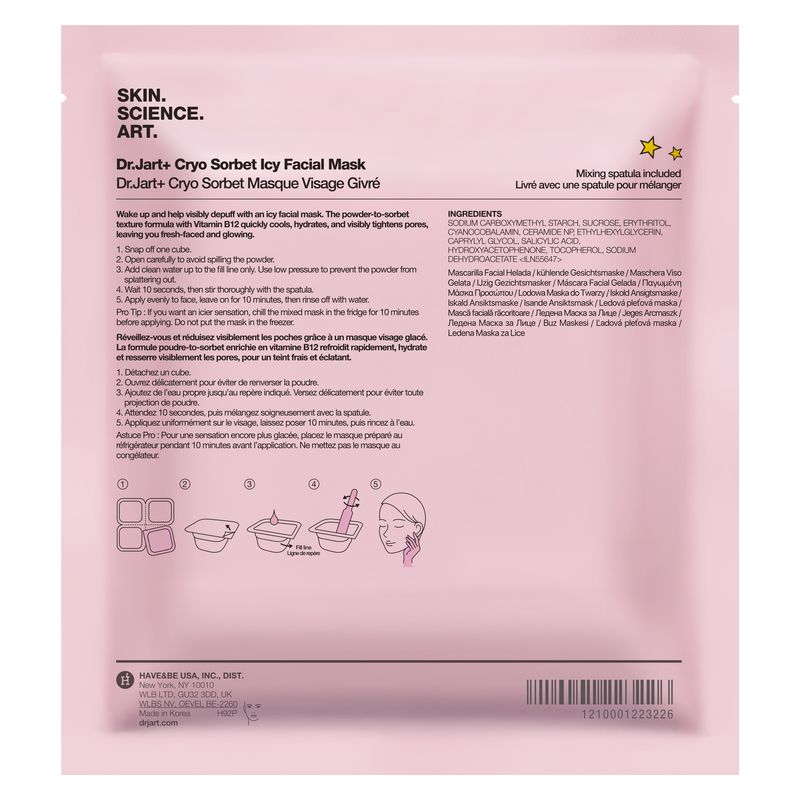 DR.JART+ - CRYO SORBET ICY FACIAL MASK