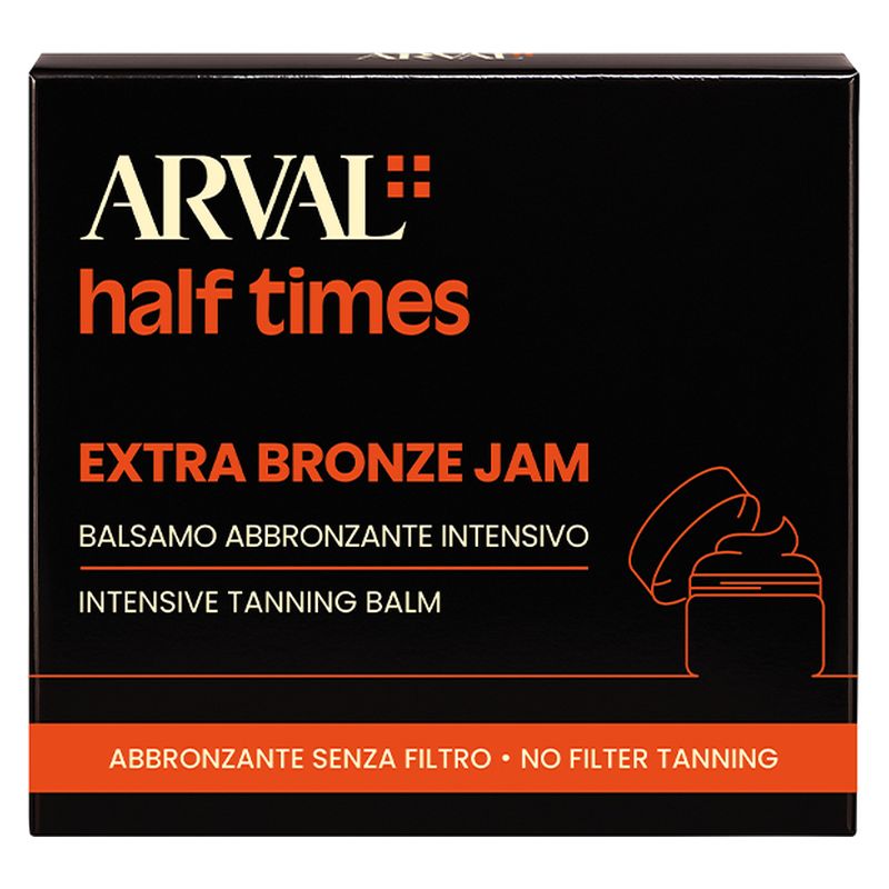 ARVAL - HALF TIMES EXTRA BRONZE JAM - BALSAMO ABBRONZANTE INTENSIVO ARVAL - HALF TIMES EXTRA BRONZE JAM - BALSAMO ABBRONZANTE INTENSIVO