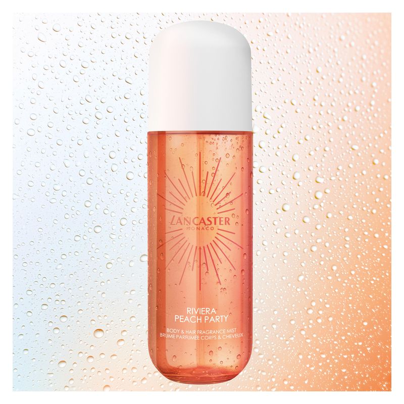 Lancaster - RIVIERA PEACH PARTY BODY & HAIR FRAGRANCE MIST Lancaster - RIVIERA PEACH PARTY BODY & HAIR FRAGRANCE MIST