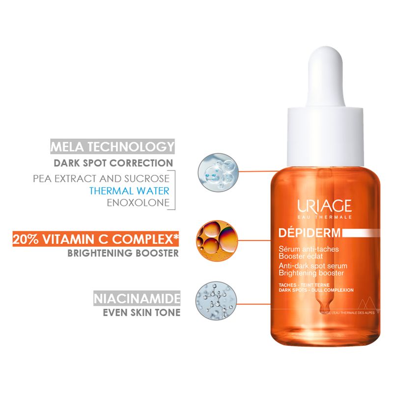 URIAGE - Depiderm Sérum Anti-Taches Booster Éclat URIAGE - Depiderm Sérum Anti-Taches Booster Éclat