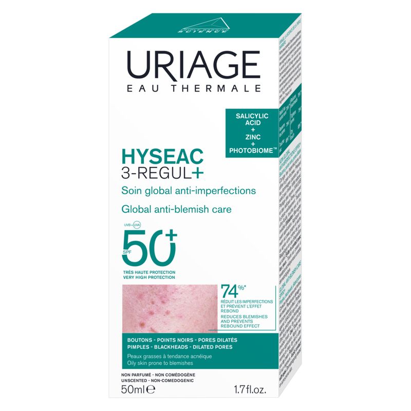 URIAGE - HYSEAC 3-REGUL+ SOIN GLOBAL ANTI-IMPERFECTIONS SPF 50+ URIAGE - HYSEAC 3-REGUL+ SOIN GLOBAL ANTI-IMPERFECTIONS SPF 50+