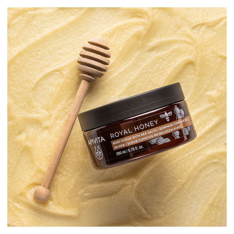 APIVITA - ROYAL HONEY BODY SCRUB WITH SEA SALTS APIVITA - ROYAL HONEY BODY SCRUB WITH SEA SALTS