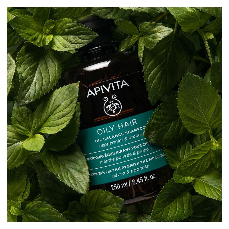 APIVITA - OILY HAIR OIL BALANCE SHAMPOO PEPPERMINT & PROPOLIS APIVITA - OILY HAIR OIL BALANCE SHAMPOO PEPPERMINT & PROPOLIS