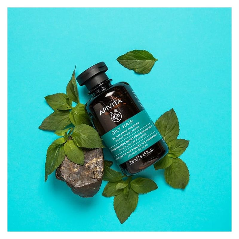 APIVITA - OILY HAIR OIL BALANCE SHAMPOO PEPPERMINT & PROPOLIS APIVITA - OILY HAIR OIL BALANCE SHAMPOO PEPPERMINT & PROPOLIS