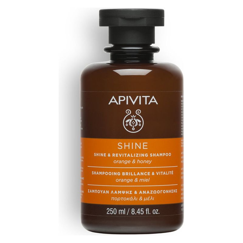 APIVITA - SHINE & REVITALIZING SHAMPOO ORANGE & HONEY APIVITA - SHINE & REVITALIZING SHAMPOO ORANGE & HONEY