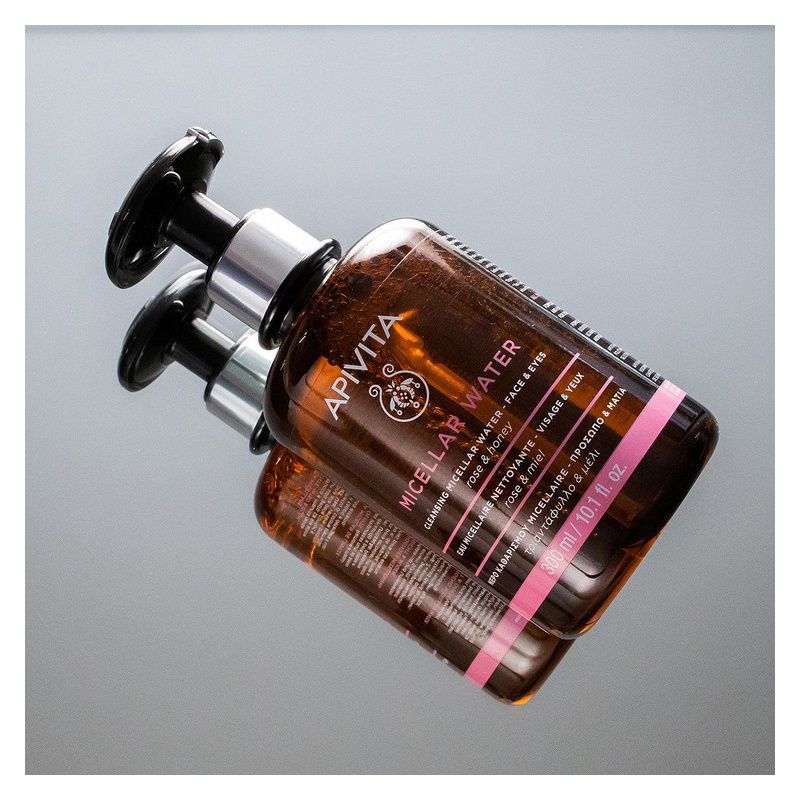 APIVITA - MICELLAR WATER CLEANSING MICELLAR WATER - FACE & EYES ROSE & HONEY