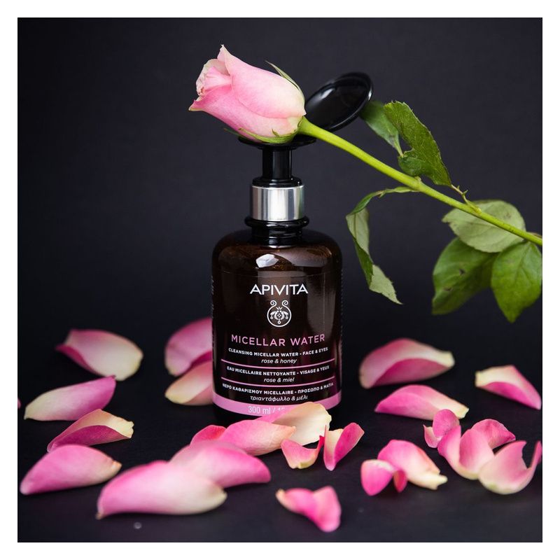 APIVITA - MICELLAR WATER CLEANSING MICELLAR WATER - FACE & EYES ROSE & HONEY
