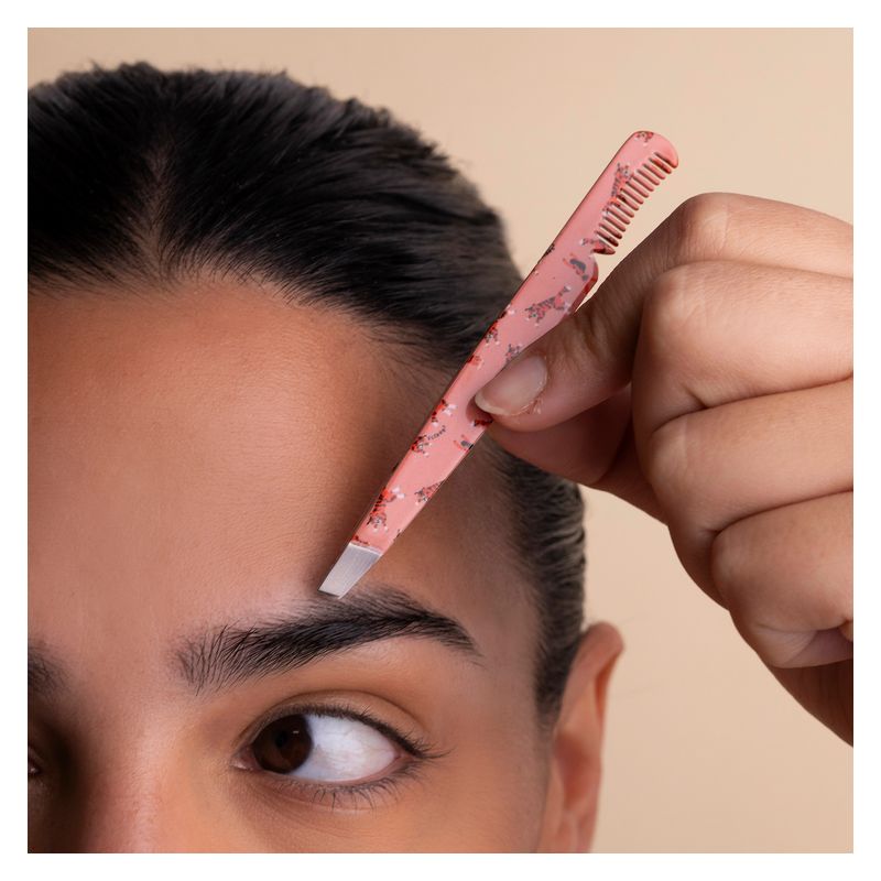 FLER - EYEBROW TWEEZER WITH COMB TIGERS