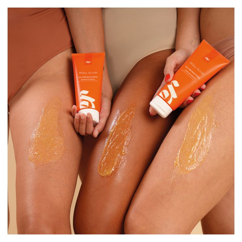 FLER - MILKY SCRUB - GEL TO MILK BODY EXFOLIANT