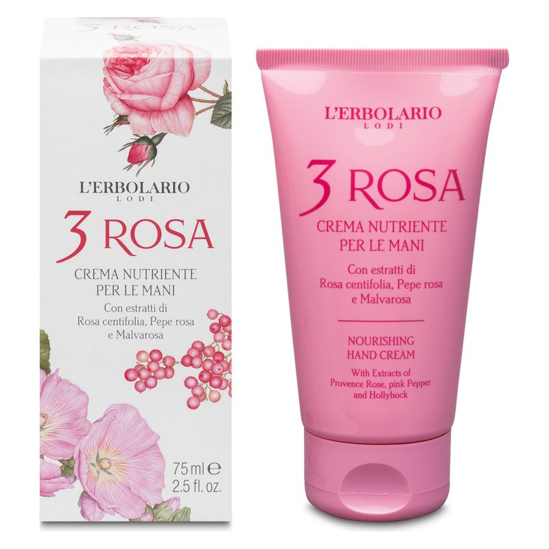 L'Erbolario - 3 ROSA CREMA NUTRIENTE PER LE MANI L'Erbolario - 3 ROSA CREMA NUTRIENTE PER LE MANI