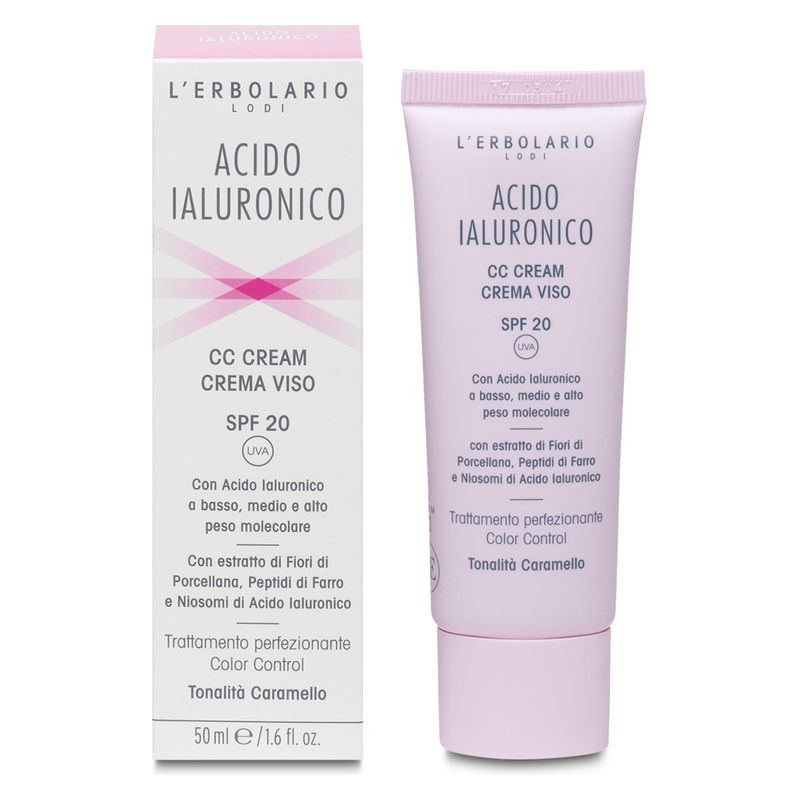 L'Erbolario - ACIDO IALURONICO CC CREAM CREMA VISO SPF 20 CARAMELLO L'Erbolario - ACIDO IALURONICO CC CREAM CREMA VISO SPF 20 CARAMELLO