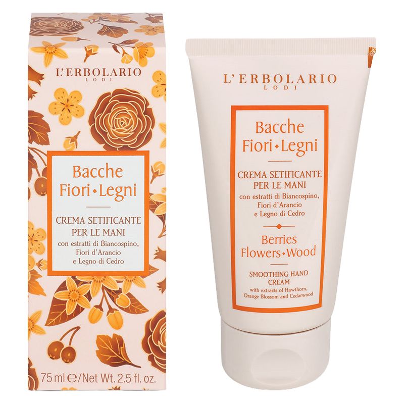 L'Erbolario - BACCHE FIORI LEGNI CREMA SETIFICANTE PER LE MANI L'Erbolario - BACCHE FIORI LEGNI CREMA SETIFICANTE PER LE MANI