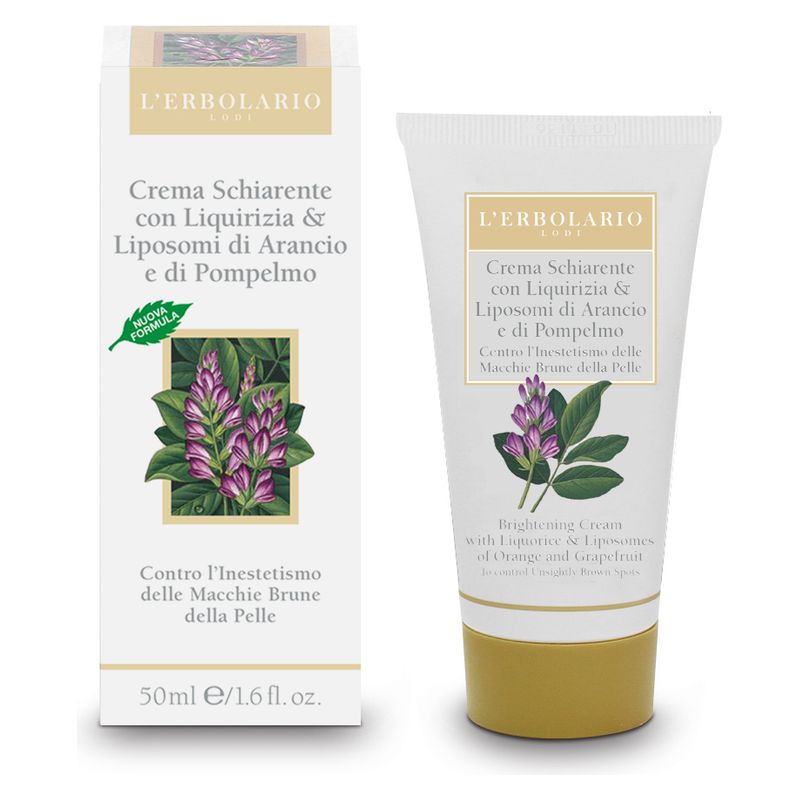 L'Erbolario - CREMA SCHIARENTE CON LIQUIRIZIA & LIPOSOMI DI ARANCIO E DI POMPELMO L'Erbolario - CREMA SCHIARENTE CON LIQUIRIZIA & LIPOSOMI DI ARANCIO E DI POMPELMO