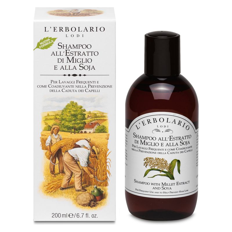 L'Erbolario - SHAMPOO ALL'ESTRATTO DI MIGLIO E ALLA SOJA L'Erbolario - SHAMPOO ALL'ESTRATTO DI MIGLIO E ALLA SOJA