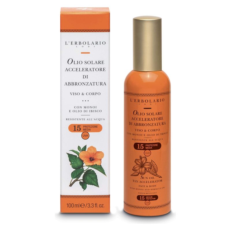 L'Erbolario - OLIO SOLARE ACCELERATORE DI ABBRONZATURA VISO & CORPO SPF 15 L'Erbolario - OLIO SOLARE ACCELERATORE DI ABBRONZATURA VISO & CORPO SPF 15