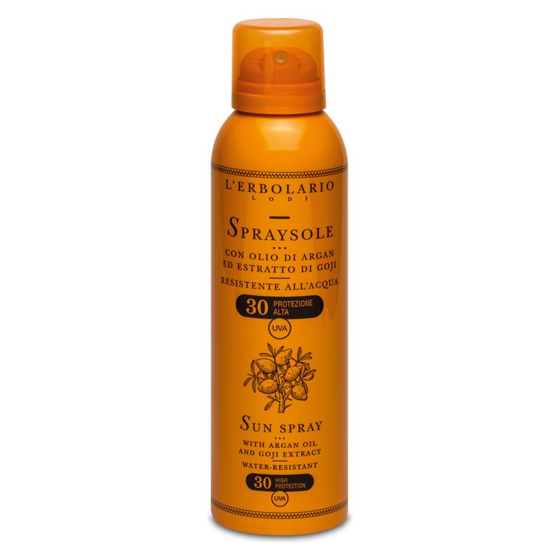L'Erbolario - SPRAYSOLE CON OLIO DI ARGAN ED ESTRATTI DI GOJI SPF 30 L'Erbolario - SPRAYSOLE CON OLIO DI ARGAN ED ESTRATTI DI GOJI SPF 30