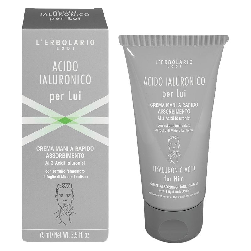 L'Erbolario - ACIDO IALURONICO PER LUI CREMA MANI A RAPIDO ASSORBIMENTO L'Erbolario - ACIDO IALURONICO PER LUI CREMA MANI A RAPIDO ASSORBIMENTO