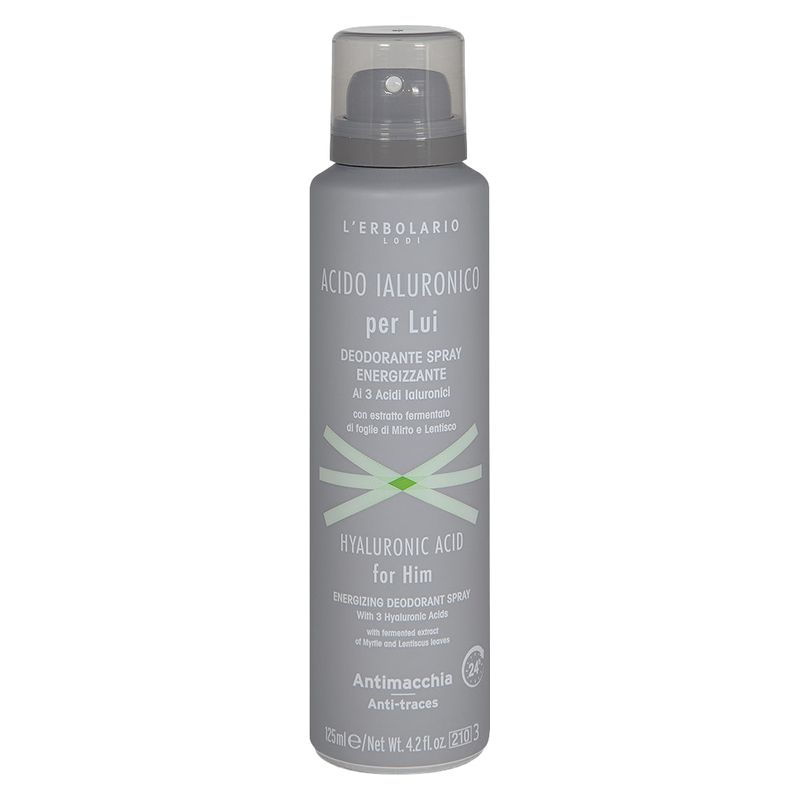 L'Erbolario - ACIDO IALURONICO PER LUI DEODORANTE SPRAY ENERGIZZANTE L'Erbolario - ACIDO IALURONICO PER LUI DEODORANTE SPRAY ENERGIZZANTE