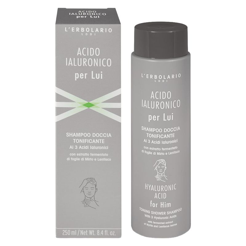 L'Erbolario - ACIDO IALURONICO PER LUI SHAMPOO DOCCIA TONIFICANTE L'Erbolario - ACIDO IALURONICO PER LUI SHAMPOO DOCCIA TONIFICANTE