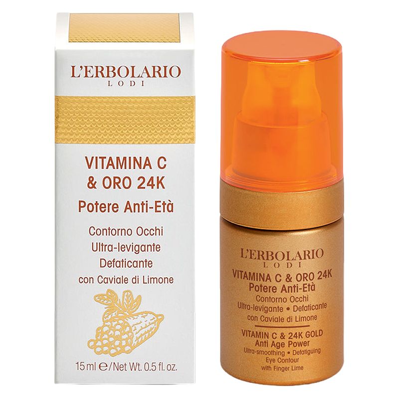 L'Erbolario - VITAMINA C & ORO 24K POTERE ANTI-ETà CONTORNO OCCHI L'Erbolario - VITAMINA C & ORO 24K POTERE ANTI-ETà CONTORNO OCCHI