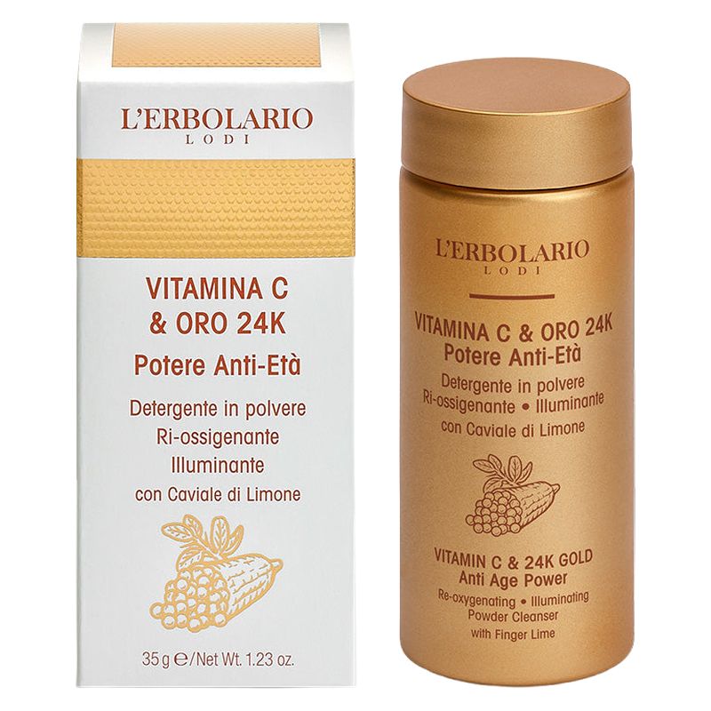 L'Erbolario - VITAMINA C & ORO 24K POTERE ANTI-ETà DETERGENTE IN POLVERE L'Erbolario - VITAMINA C & ORO 24K POTERE ANTI-ETà DETERGENTE IN POLVERE
