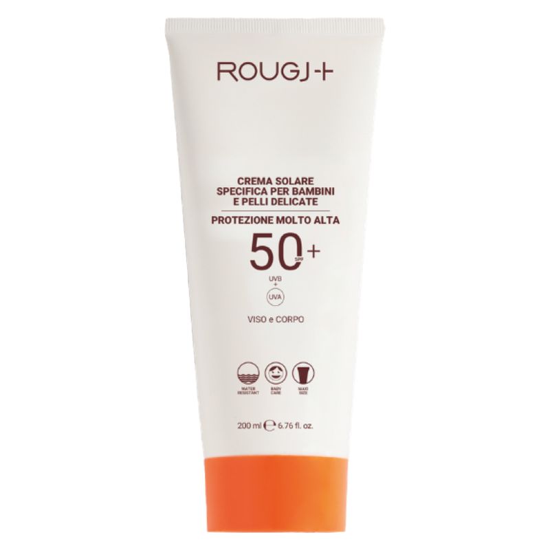 ROUGJ+ - CREMA SOLARE SPECIFICA PER BAMBINI E PELLI DELICATE PROTEZIONE MOLTO ALTA SPF 50+ ROUGJ+ - CREMA SOLARE SPECIFICA PER BAMBINI E PELLI DELICATE PROTEZIONE MOLTO ALTA SPF 50+