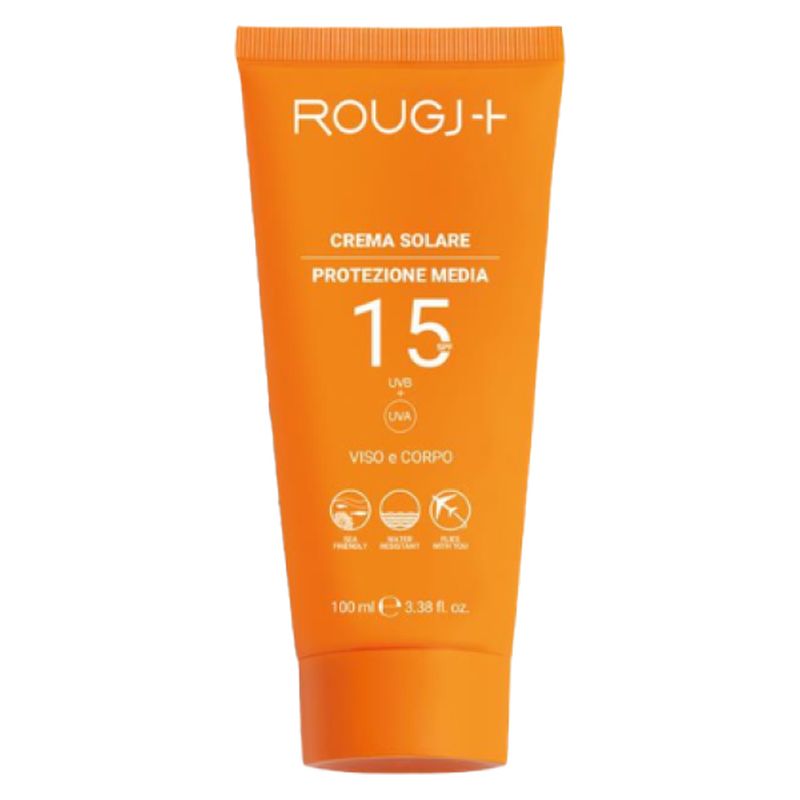 ROUGJ+ - CREMA SOLARE PROTEZIONE MEDIA VISO E CORPO SPF 15 ROUGJ+ - CREMA SOLARE PROTEZIONE MEDIA VISO E CORPO SPF 15