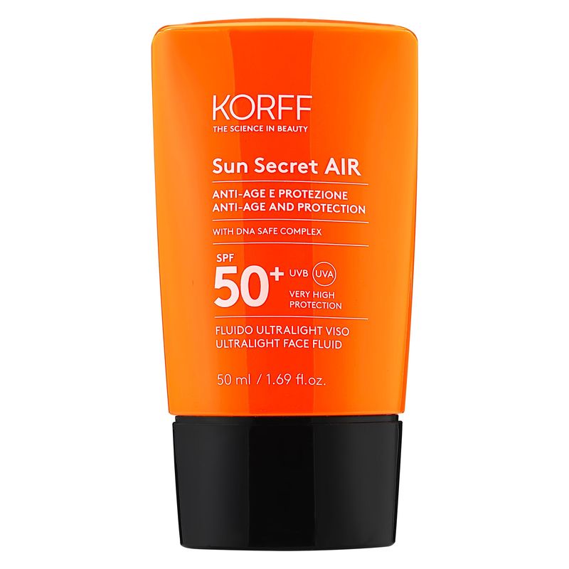 KORFF - SUN SECRET AIR FLUIDO ULTRALIGHT VISO SPF 50+ KORFF - SUN SECRET AIR FLUIDO ULTRALIGHT VISO SPF 50+