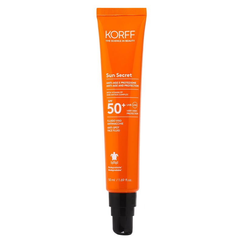 KORFF - SUN SECRET FLUIDO VISO ANTIMACCHIE SPF 50+ KORFF - SUN SECRET FLUIDO VISO ANTIMACCHIE SPF 50+