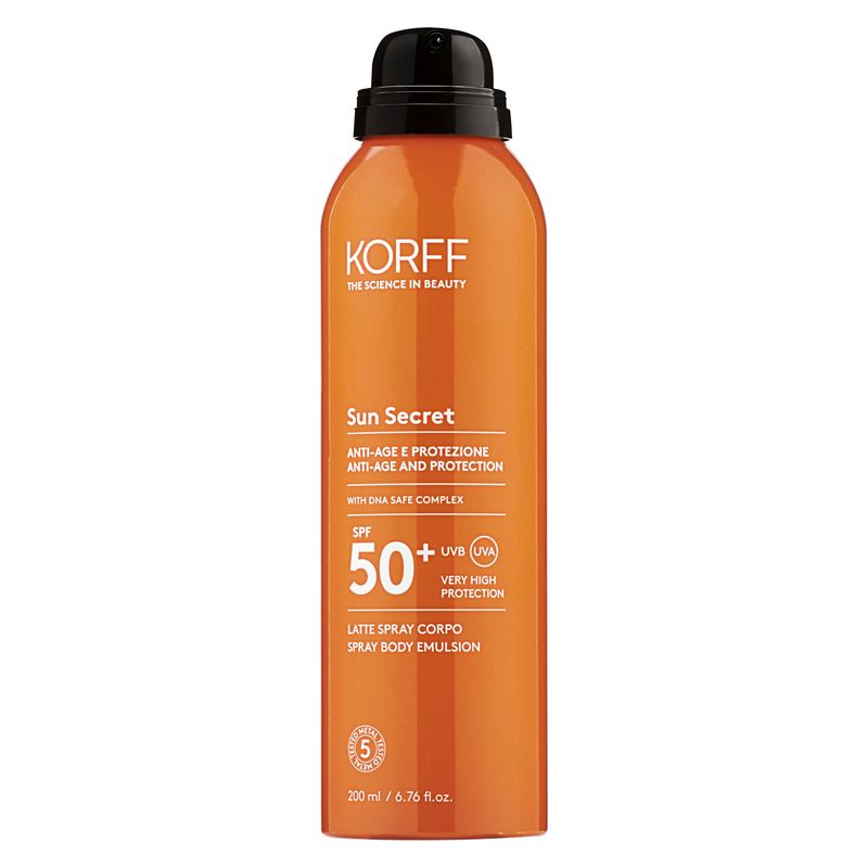 KORFF - SUN SECRET LATTE SPRAY CORPO SPF 50+ KORFF - SUN SECRET LATTE SPRAY CORPO SPF 50+
