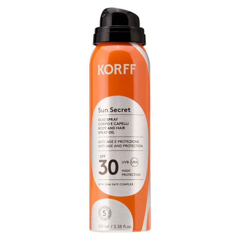 KORFF - SUN SECRET OLIO SPRAY CORPO E CAPELLI SPF 30 LIMITED EDITION KORFF - SUN SECRET OLIO SPRAY CORPO E CAPELLI SPF 30 LIMITED EDITION