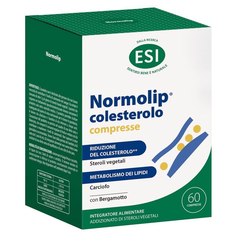 ESI - NORMOLIP COLESTEROLO INTEGRATORE ALIMENTARE COMPRESSE ESI - NORMOLIP COLESTEROLO INTEGRATORE ALIMENTARE COMPRESSE