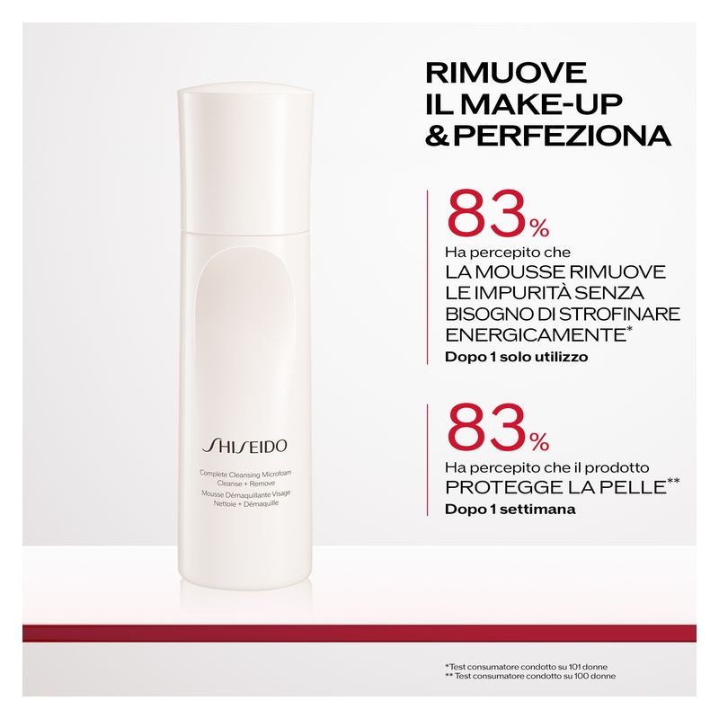 Shiseido - COMPLETE CLEANSING MICROFOAM CLEANSE + REMOVE Shiseido - COMPLETE CLEANSING MICROFOAM CLEANSE + REMOVE