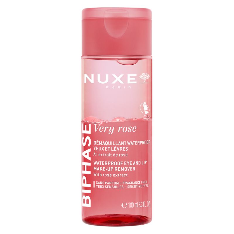 NUXE - VERY ROSE BIPHASE - DéMAQUILLANT WATERPROOF YEUX ET LèVRES NUXE - VERY ROSE BIPHASE - DéMAQUILLANT WATERPROOF YEUX ET LèVRES