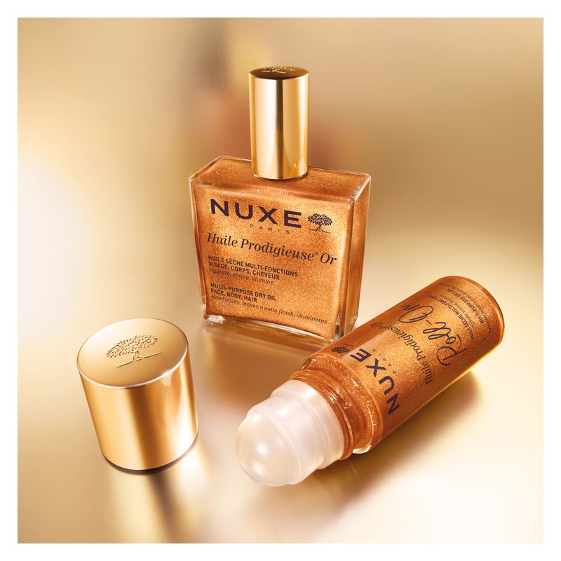 NUXE - HUILE PRODIGIEUSE OR ROLL-ON HUILE SèCHE MULTI-FONCTIONS NUXE - HUILE PRODIGIEUSE OR ROLL-ON HUILE SèCHE MULTI-FONCTIONS