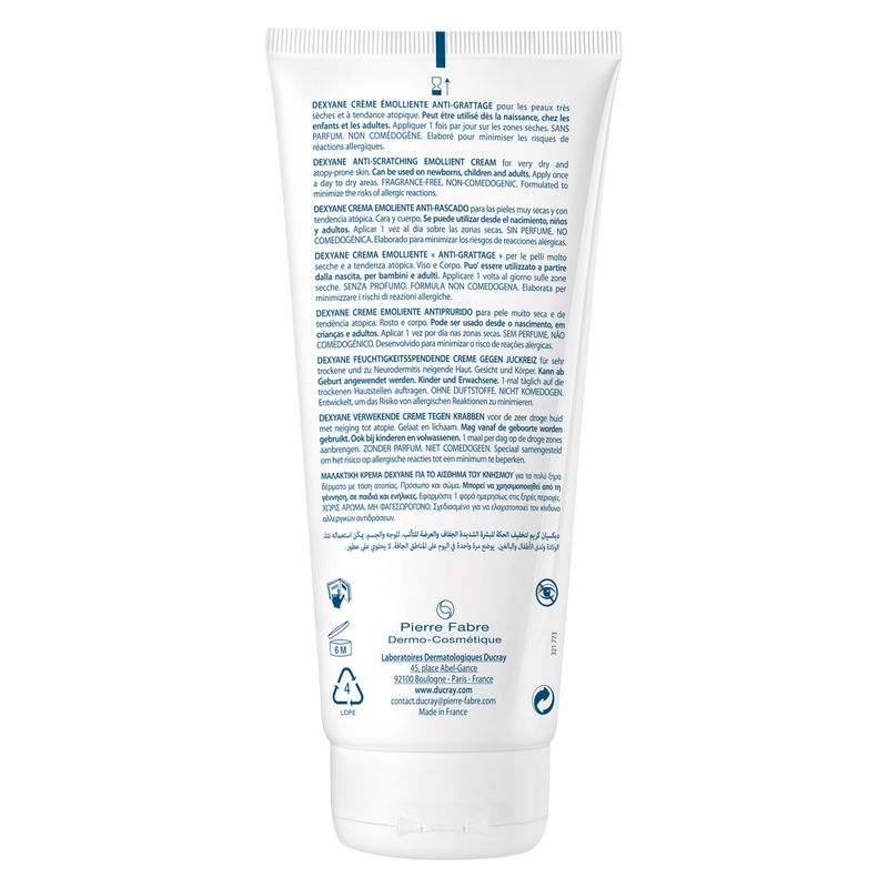 DUCRAY - DEXYANE CRèME éMOLLIENTE ANTI-GRATTAGE DUCRAY - DEXYANE CRèME éMOLLIENTE ANTI-GRATTAGE
