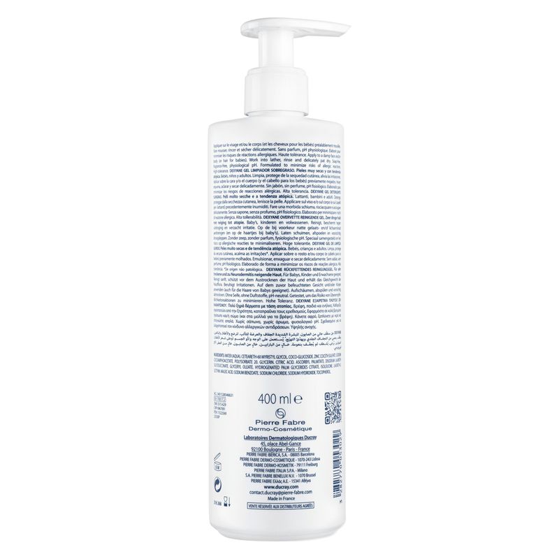 DUCRAY - DEXYANE GEL NETTOYANT SURGRAS DUCRAY - DEXYANE GEL NETTOYANT SURGRAS