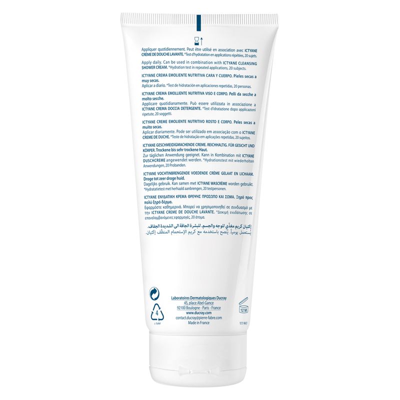DUCRAY - ICTYANE CRèME éMOLLIENTE NUTRITIVE DUCRAY - ICTYANE CRèME éMOLLIENTE NUTRITIVE