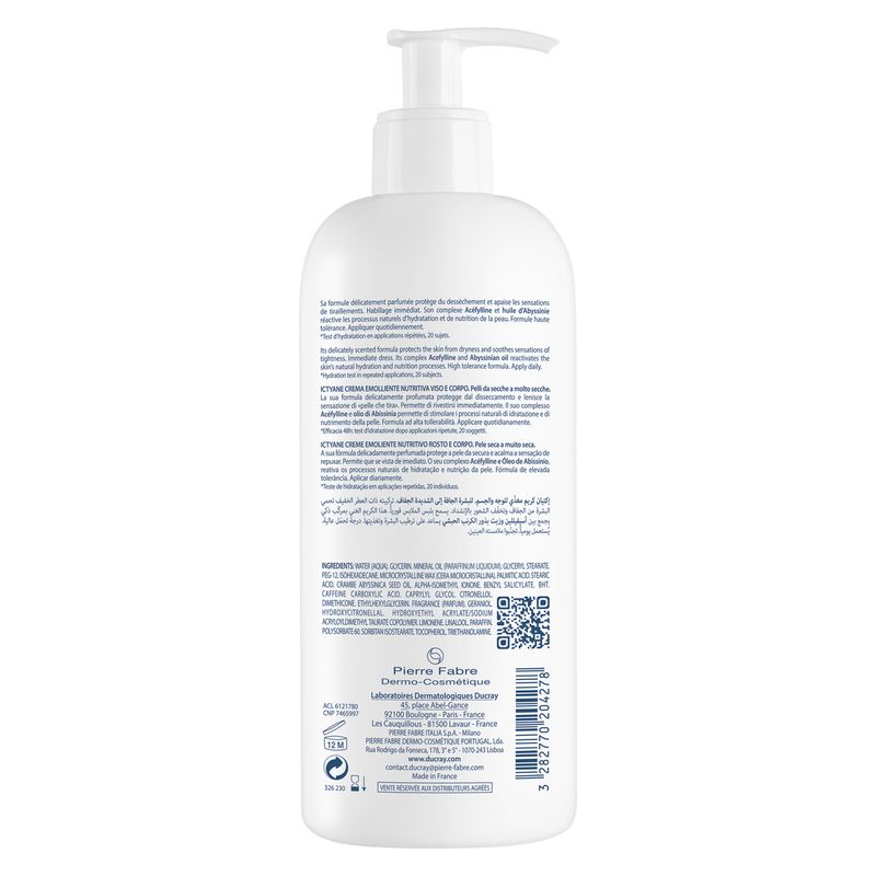 DUCRAY - ICTYANE CRèME éMOLLIENTE NUTRITIVE