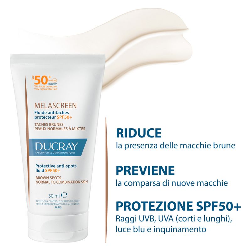 DUCRAY - MELASCREEN FLUIDE ANTICACHES PROTECTEUR SPF 50+ TACHES BRUNES DUCRAY - MELASCREEN FLUIDE ANTICACHES PROTECTEUR SPF 50+ TACHES BRUNES