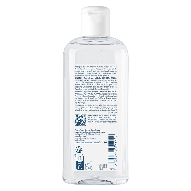 DUCRAY - SENSINOL SHAMPOOING TRAITANT DUCRAY - SENSINOL SHAMPOOING TRAITANT