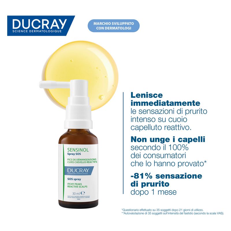 DUCRAY - SENSINOL SPRAY SOS PICS DE DEMANGEAISONS DUCRAY - SENSINOL SPRAY SOS PICS DE DEMANGEAISONS