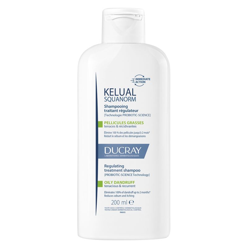 DUCRAY - KELUAL SQUANORM SHAMPOOING NORMALISANT PELLICULES LIBRES GRASSES DUCRAY - KELUAL SQUANORM SHAMPOOING NORMALISANT PELLICULES LIBRES GRASSES